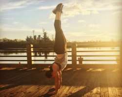 She loves working out and finds it really helpful for the peace of her mind. She is also a fine gymnast.